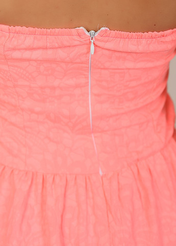 Розовое коктейльное платье женское розовое размер s/m а-силуэт Let's Shop однотонное