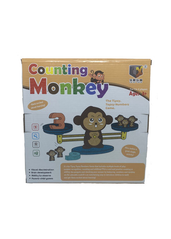 Мавпочка ваги з цифрами дитяча математична розвиваюча гра Caunting Monkey No Brand (259906540)