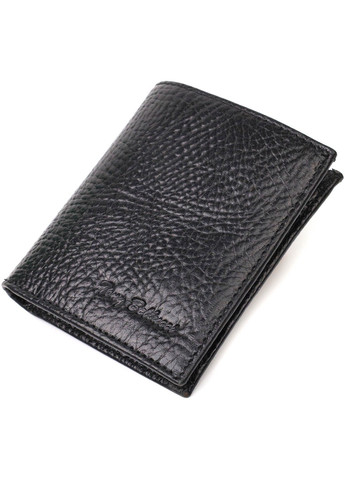 Компактний гаманець із зручним функціоналом із натуральної шкіри 22069 Чорний Tony Bellucci (262158054)
