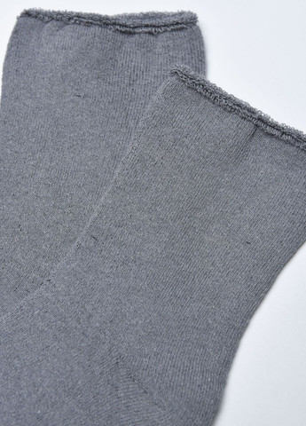 Шкарпетки чоловічи медичні махрові сірого кольору без гумки розмру 41-45 Let's Shop (272976069)