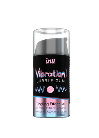 Рідкий вібратор Vibration Bubble Gum (15мл), густий гель, дуже смачний, діє до 30 хвилин, 15 мл. Intt (260266337)