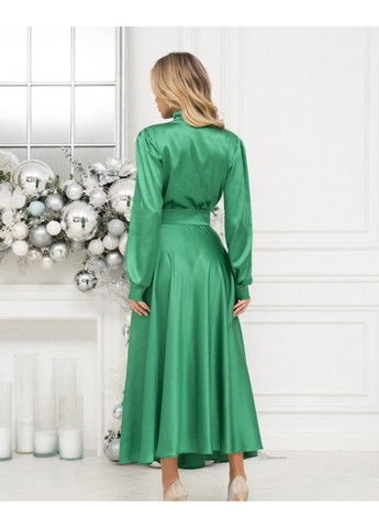 Зеленое вечернее платья 14401 зеленый ISSA PLUS