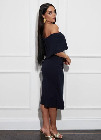 Синя синя облягаюча сукня з відкритими плечима lucia Girl In Mind