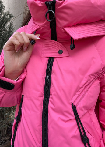 Рожева зимня жіноча зимова коротка куртка 940072 Towmy