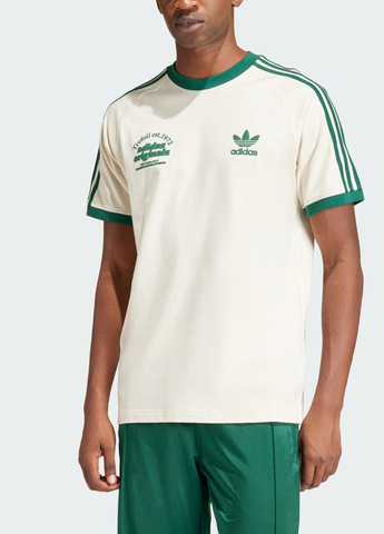 Бежевая футболка sport graphic cali adidas