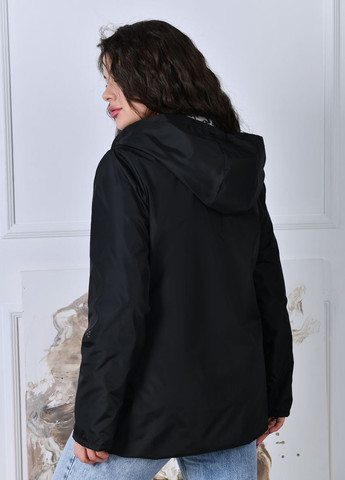 Чорна жіноча куртка колір червоний р.48/50 421242 New Trend