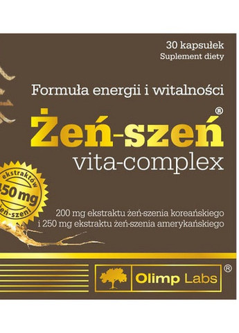 Olimp Nutrition Ginseng vita-complex 30 Caps Olimp Sport Nutrition (257342526)