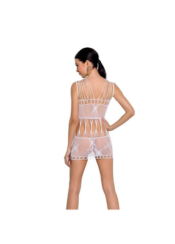 Бодистокинг — мини-платье с бабочками Passion BS090 white ADDICTION (258261727)