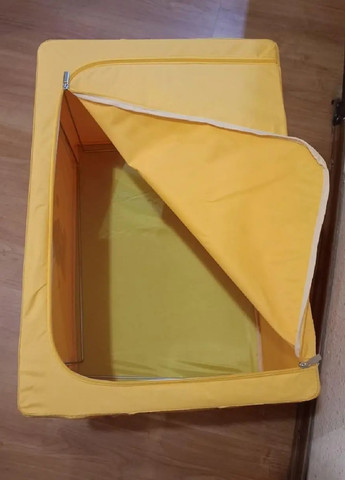 Органайзер сумка короб компактный портативный тканевый для хранения вещей одежды белья 50х40х33 см (475269-Prob) Желтый Unbranded (264741650)