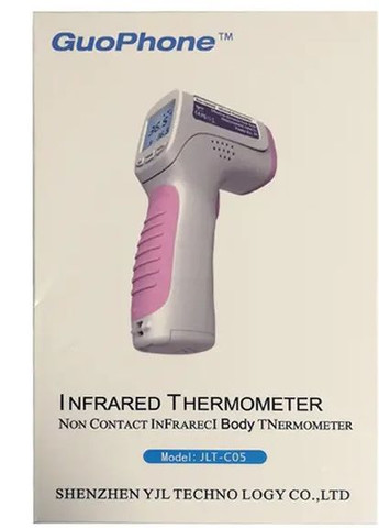 Бесконтактный инфракрасный цифровой термометр GuoPhone - JLT-C05 Розовый No Brand (276973257)
