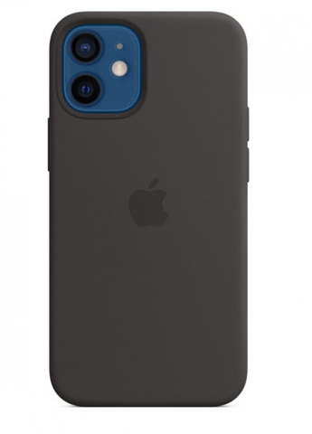 Чохол силіконовий soft-touch Silicone Case 1:1 for iPhone 12 mini with MagSafe чорний Black Apple (259907124)