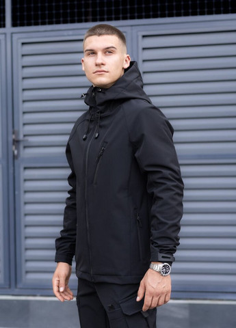 Черная демисезонная куртка matrix черный Pobedov