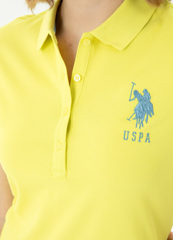 Светло-желтое платье женское U.S. Polo Assn.