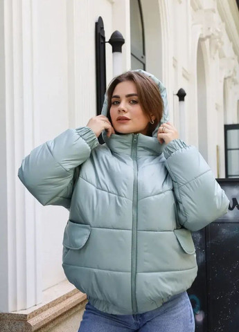 М'ятна зимня жіноча зимова куртка SK