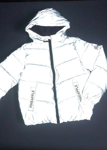 Срібна демісезонна стильна світловідбивна куртка дівчинці Primark