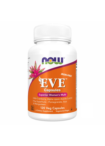 Мультивітаміни для Жінок EVE - 120 вег.капсул Now Foods (269461794)
