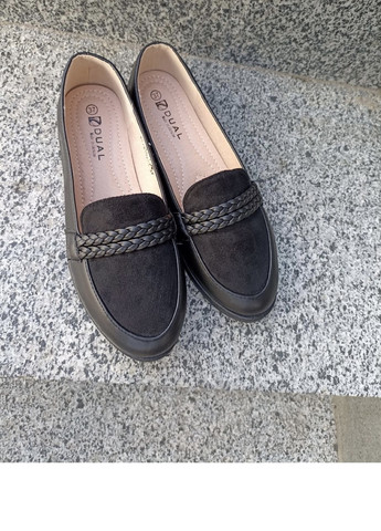 Черные удобные женские мокасины No Brand