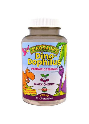 Dino-Dophilus 60 Chewables Black Cherry CAL-50200 KAL (264295731)