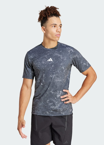 Чорна футболка power workout adidas