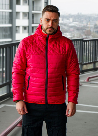 Червона демісезонна демісезонна куртка з капюшоном Vakko