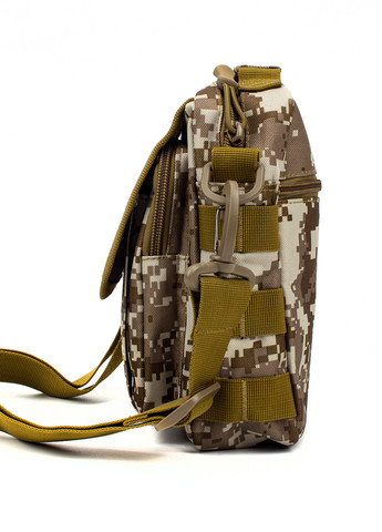 Камуфляжная сумка через плечо пиксель коричневая Corze 3305br (269342902)
