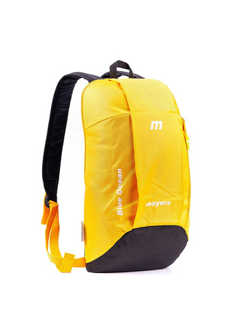 Детский и подростковый спортивный рюкзак Mayers желтый с черным яркий для мальчика девочки унисекс 10 литров No Brand (258591369)