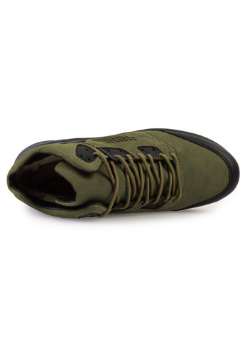 Зеленые зимние ботинки мужские бренда 9500965_(2) One Way