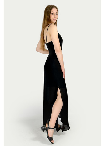 Чорна вечірня сукня 7700/394/800 сукня-комбінація Zara однотонна