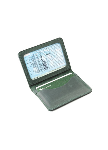 Обложка из натуральной кожи на автодокументы, права, id паспорт с отделами для карт, (Зелёный) LQ 701170 (278649316)