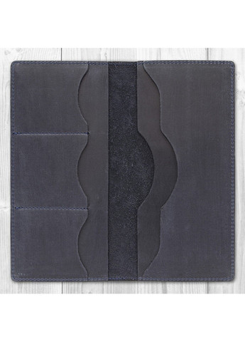 Шкіряне портмоне WP-03 Shabby Ink Темно-синій Hi Art (268371245)