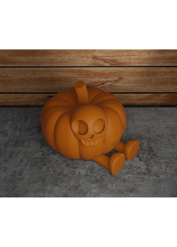 Гарбуз на Хелоувін з ніжками та головою прибульця ЗаСвіт (266425248)