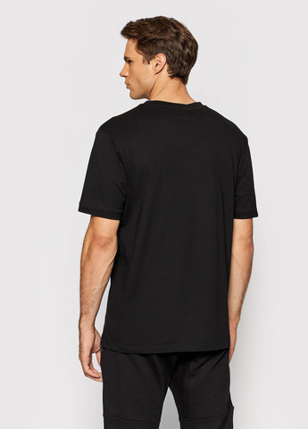 Черная футболка базова чоловіча черная Hugo Diragolino