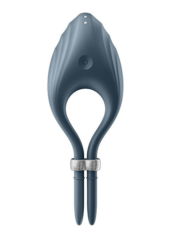 Эрекционное виброкольцо лассо Duelist Dark Blue, 10 режимов, мощный мотор Satisfyer (258261618)