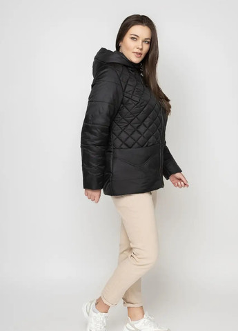 Чорна демісезонна жіноча куртка DIMODA Жіноча куртка від українського виробника