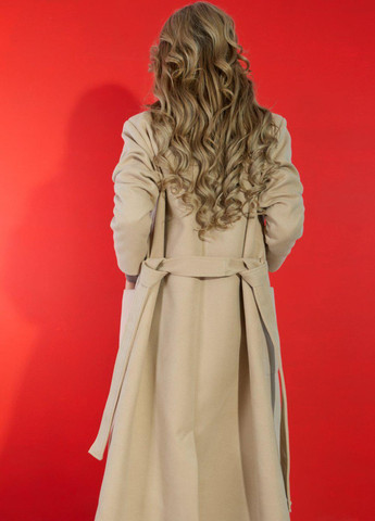 Бежеве Жіночий верхній одяг Лаконічне пальто з накладними кишенями (5636)110596-8 Lemanta