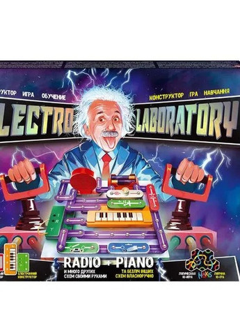 Електричний розвиваючий набір-конструктор "Electro Laboratory. Radio + Piano" (ELab-01-03) Danko Toys (264641422)
