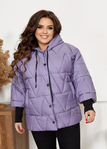 Фиолетовая женская куртка цвет фиолетовый р.52/54 435480 New Trend