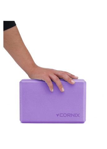 Блок для йоги Cornix EVA 22.8 x 15.2 x 7.6 см XR-0101 Purple No Brand (260735616)