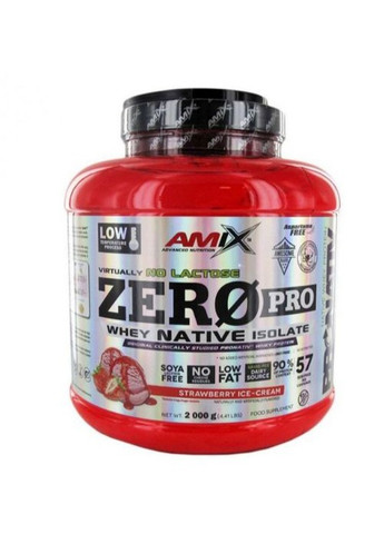 ZeroPro Protein 2000 g /57 servings/ Strawberry Ice Cream Amix Nutrition (259734560)