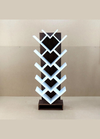 Книжковий стелаж з дерева Рембрант 5 мокко-зефір (КПС-50031020) No Brand (328073090)