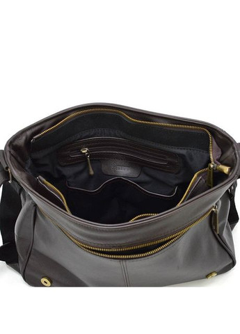 Сумка портфель через плечо для мужчин из натуральной кожи для документов А4 с отделением для ноутбука Коричневый 40539 TARWA (361401043)