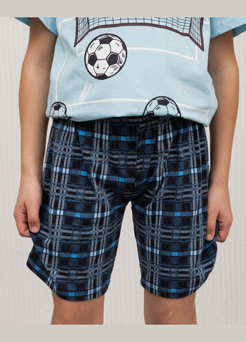 Голубая комплект для мальчика-подростка с шортами Nicoletta