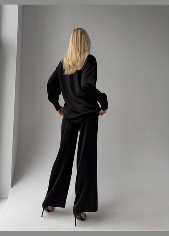Жіночий шовковий костюм двійка сорочка і штани No Brand (285720105)