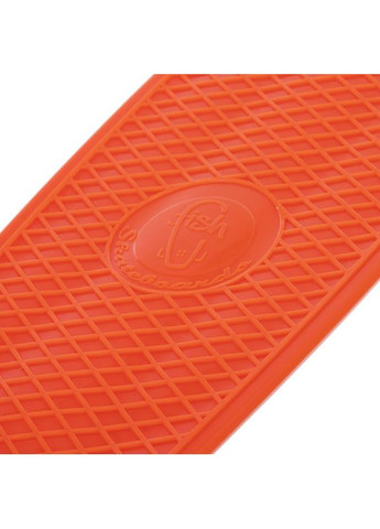 Скейтборд пластиковый LED WHEELS FISH 22in с светящимися колесами (оранж-чер-зел) (SK-405-3) Penny (361439353)