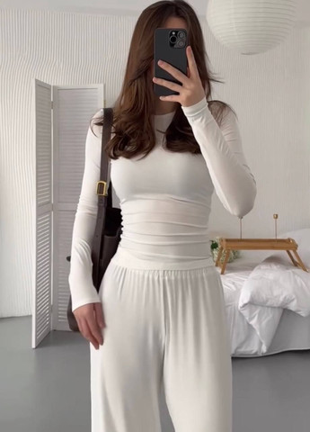 Женский комплект с лонгсливом — комфорт и элегантность каждый день Україна (349817952)