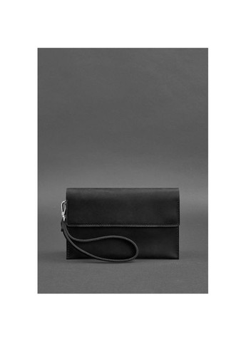 Сумка клатч на запястье мужская из натуральной кожи для телефона и для документов маленькая Черный 38036 BlankNote (361348731)