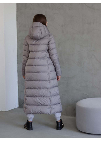 Світло-сірий зимній Пуховик indigo.limited