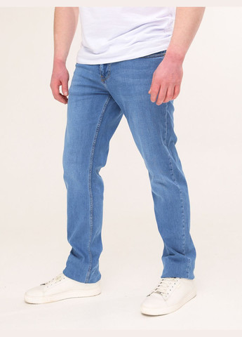 Светло-синие демисезонные прямые джинсы мужские светло-синие 36 длина Пряма FRANCO BENUSSI