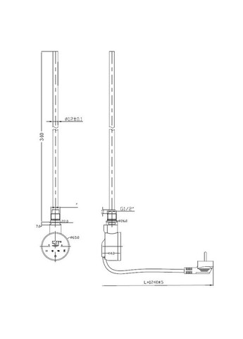 ТЕН електричний TEH-0103 WHITE для сушарок рушників 300W (колір білий) (MI6625) Mixxus (342717408)