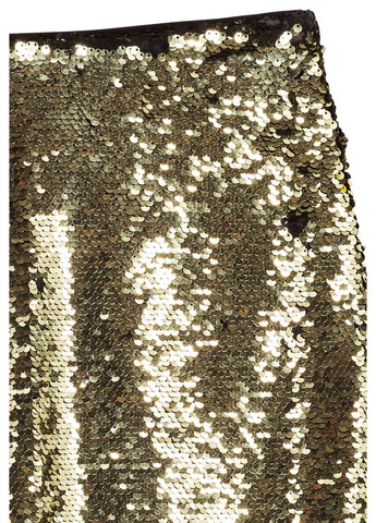 Золотая однотонная юбка H&M